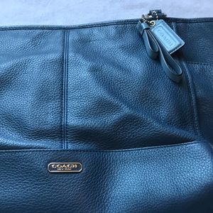 Coach Set - Leather Bag and Matching Wristlet